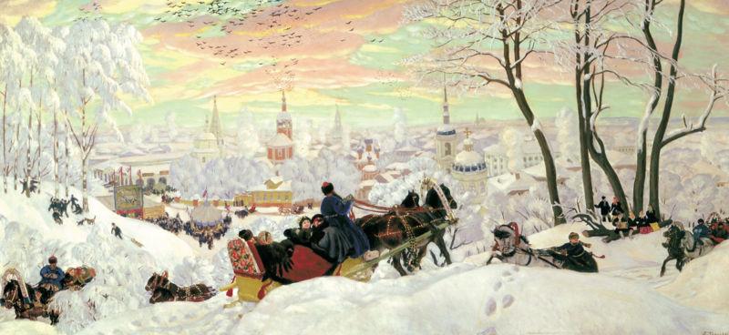 Boris Kustodiev Maslenitsa Tuesday oil painting image